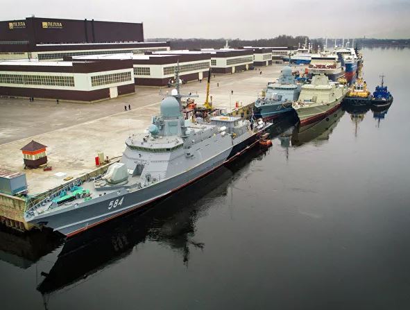 “奧金佐沃”號小型導(dǎo)彈艦（俄新社）