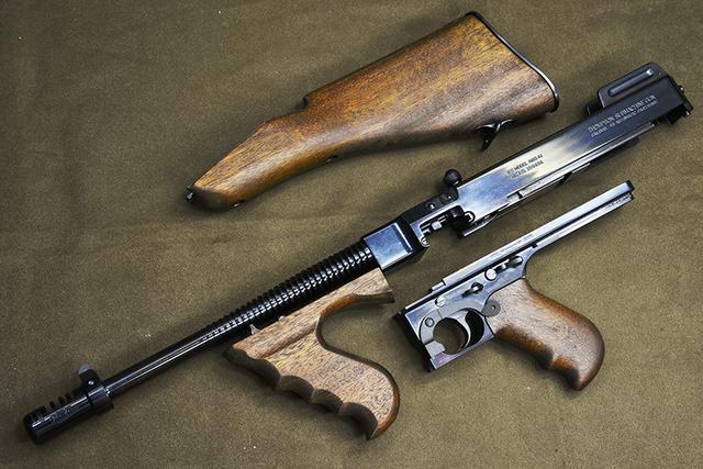 m1928汤普森全金属木质玩具airsoft 6mmbb弹版