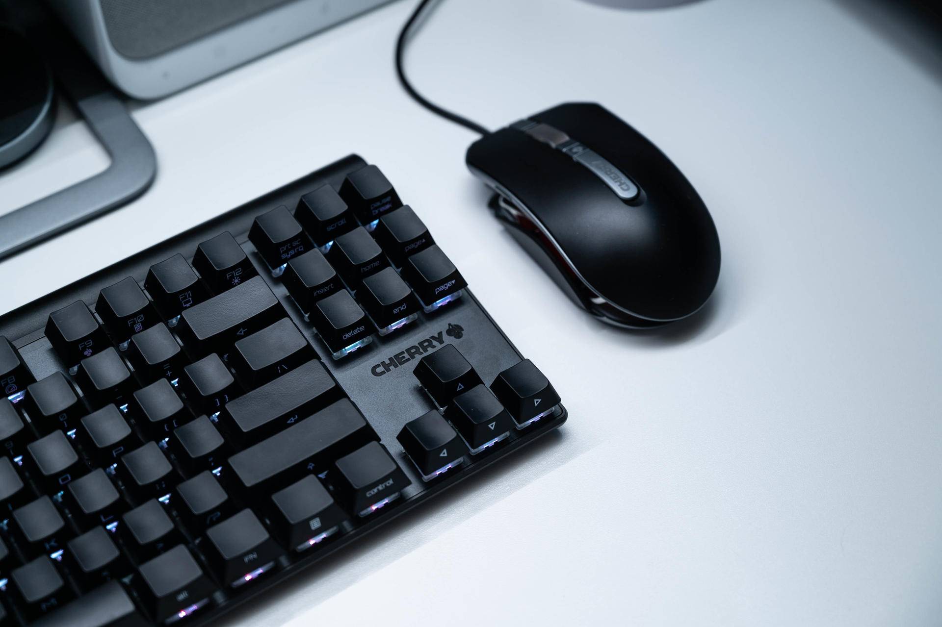 没有忍住的剁手樱桃mx80rgb键盘樱桃mc81游戏鼠标