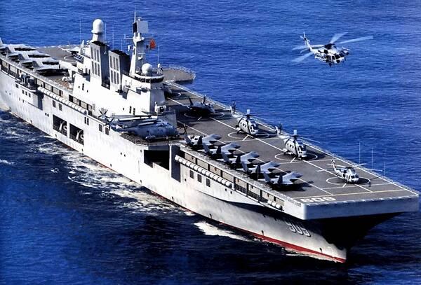 075大型直通甲板两栖攻击舰效果图 欢迎关注" 威呐解析