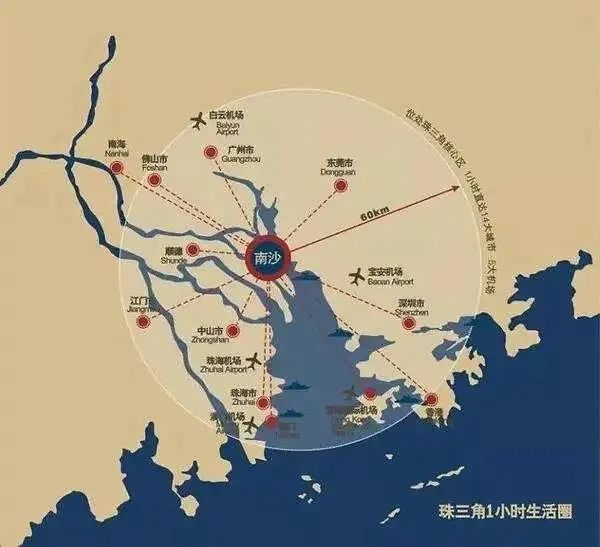 原因如下: 珠三角1小时生活圈