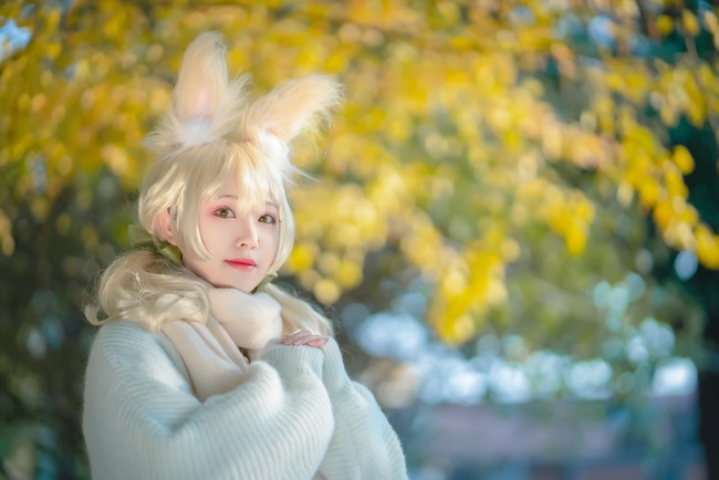 cos非人哉小玉一只行走的可爱兔子