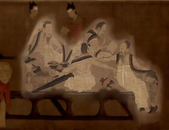《北齐校书图》图释 《北齐校书图》图释