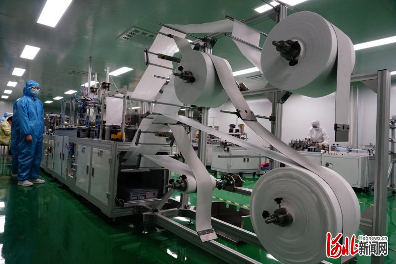 河北秦皇岛首条全自动kn95医用防护口罩生产线投产