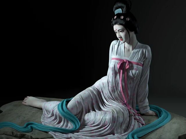 86年小哥用雕塑神还原杜甫诗中古风美人惊艳数万粉丝网友我就是馋他的
