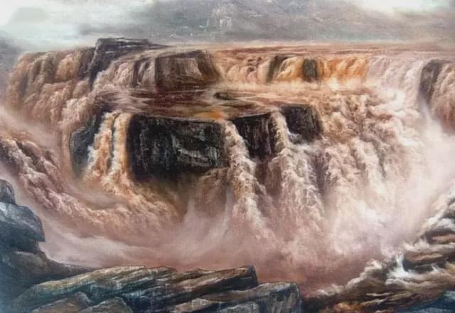 画黄河,黄河画,大气磅礴!