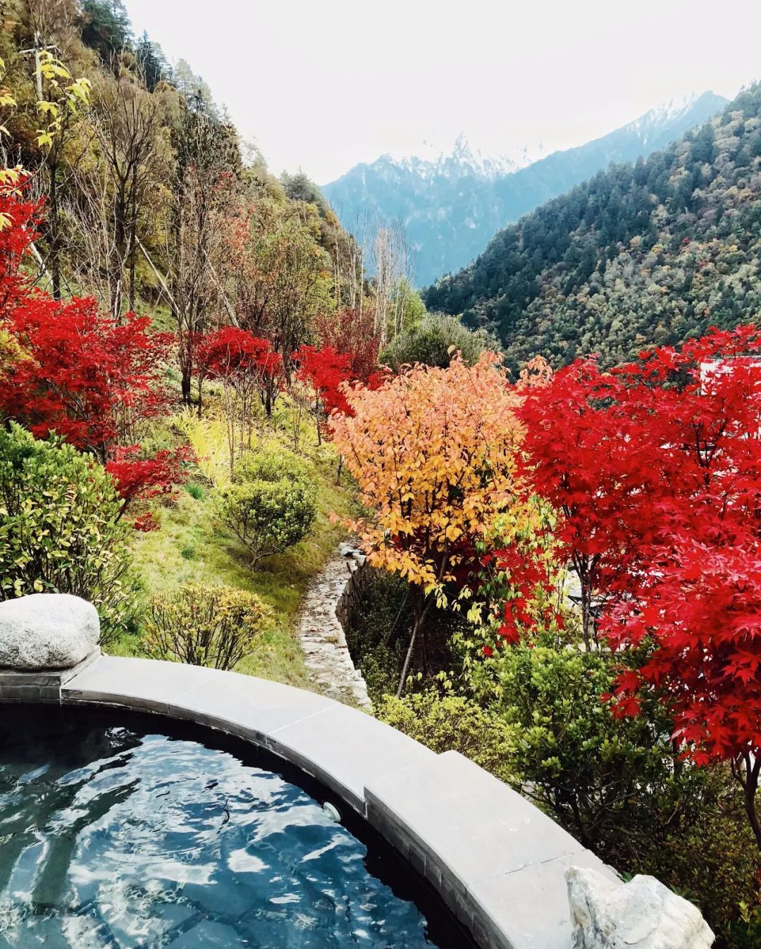 神峰温泉之源,涤净旅行疲惫