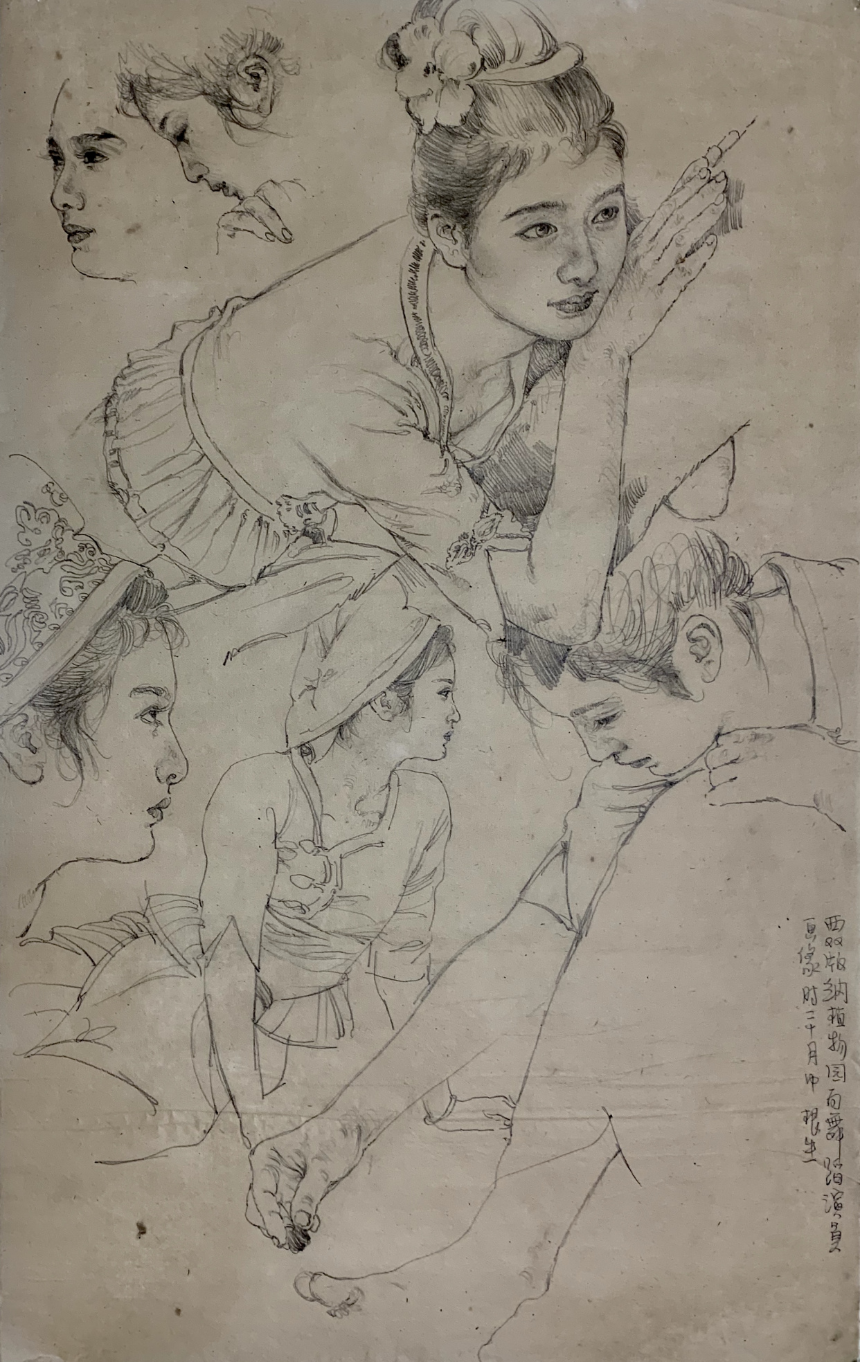 过客与情怀——著名画家王根生西双版纳素描写生作品