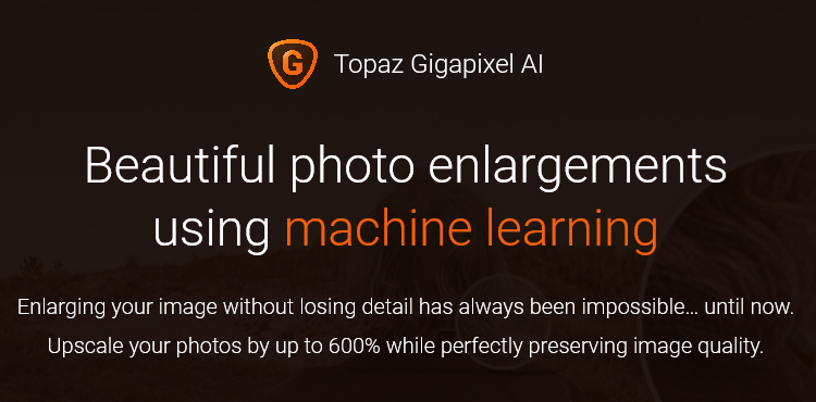 TopazLabs推出新版GigapixelAI软件可将照片放大600%