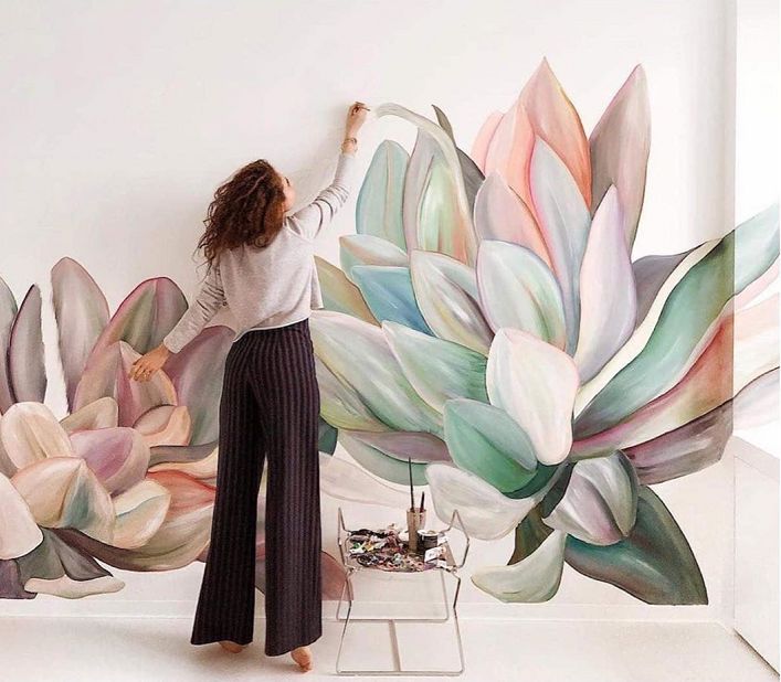 这种风格的墙绘真的很美,你家缺面什么风格的墙绘?__凤凰网