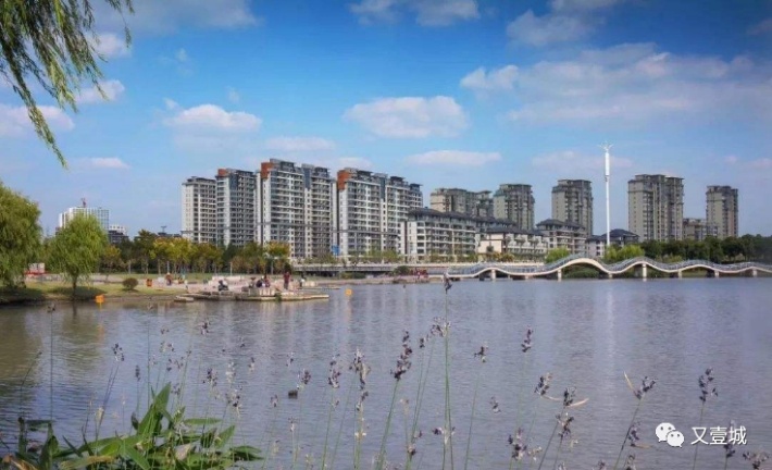 嘉兴 景瑞|万科·璞悦湖畔在客厅,城市之窗,眺望姚家荡