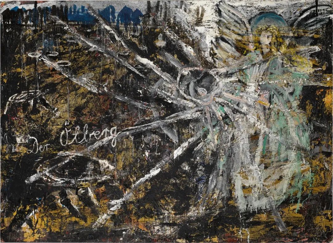 安塞姆·基弗《der lberg》,布面油画,220.3×300.7cm,1981年