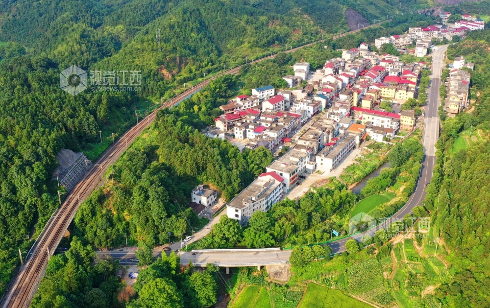 视觉江西 邓和平 摄7月14日,在江西省吉安市泰和县老营盘圩镇,无人机