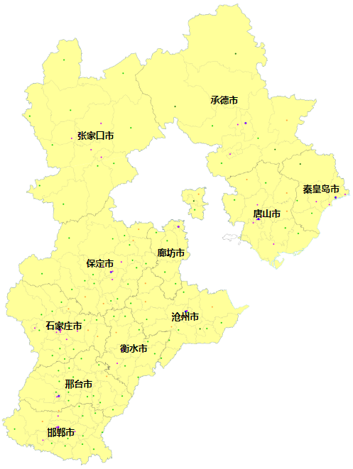 河北省县城地图图片