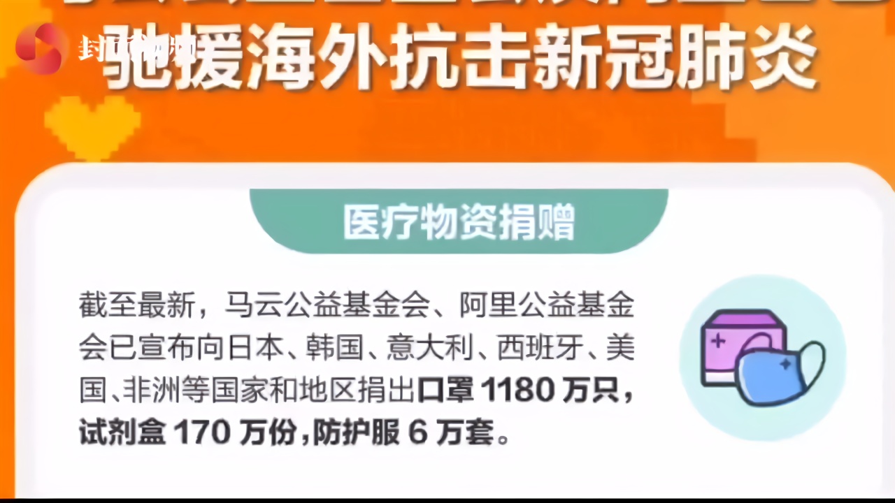 马云向东南亚捐赠200万只口罩等医疗物资，还“唱起”了这首歌
