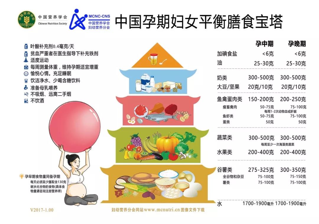 67中国权威的备孕孕期哺乳婴幼儿学前儿童膳食宝塔