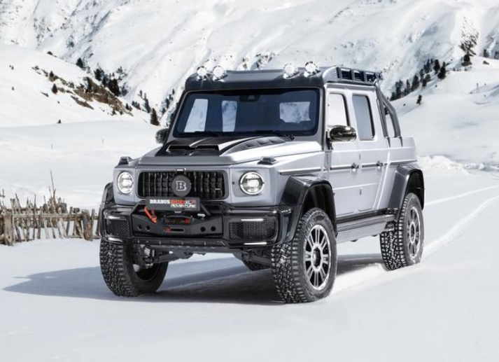 自带无人机开路的越野车车头挂b字车标这款皮卡王是男人巅峰