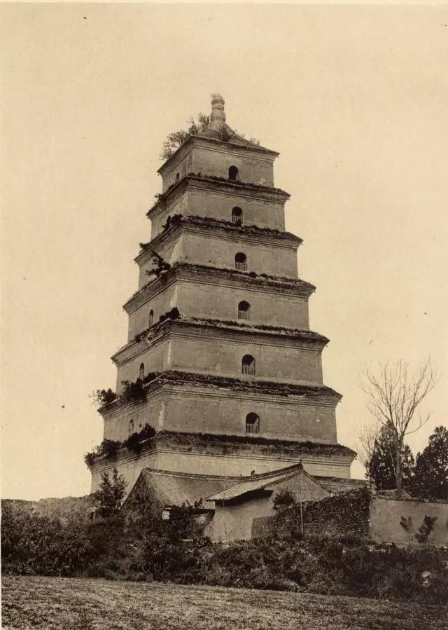 100多年前的西安古城原貌欣赏文庙大成殿 大秦景教流行中国碑 大雁塔