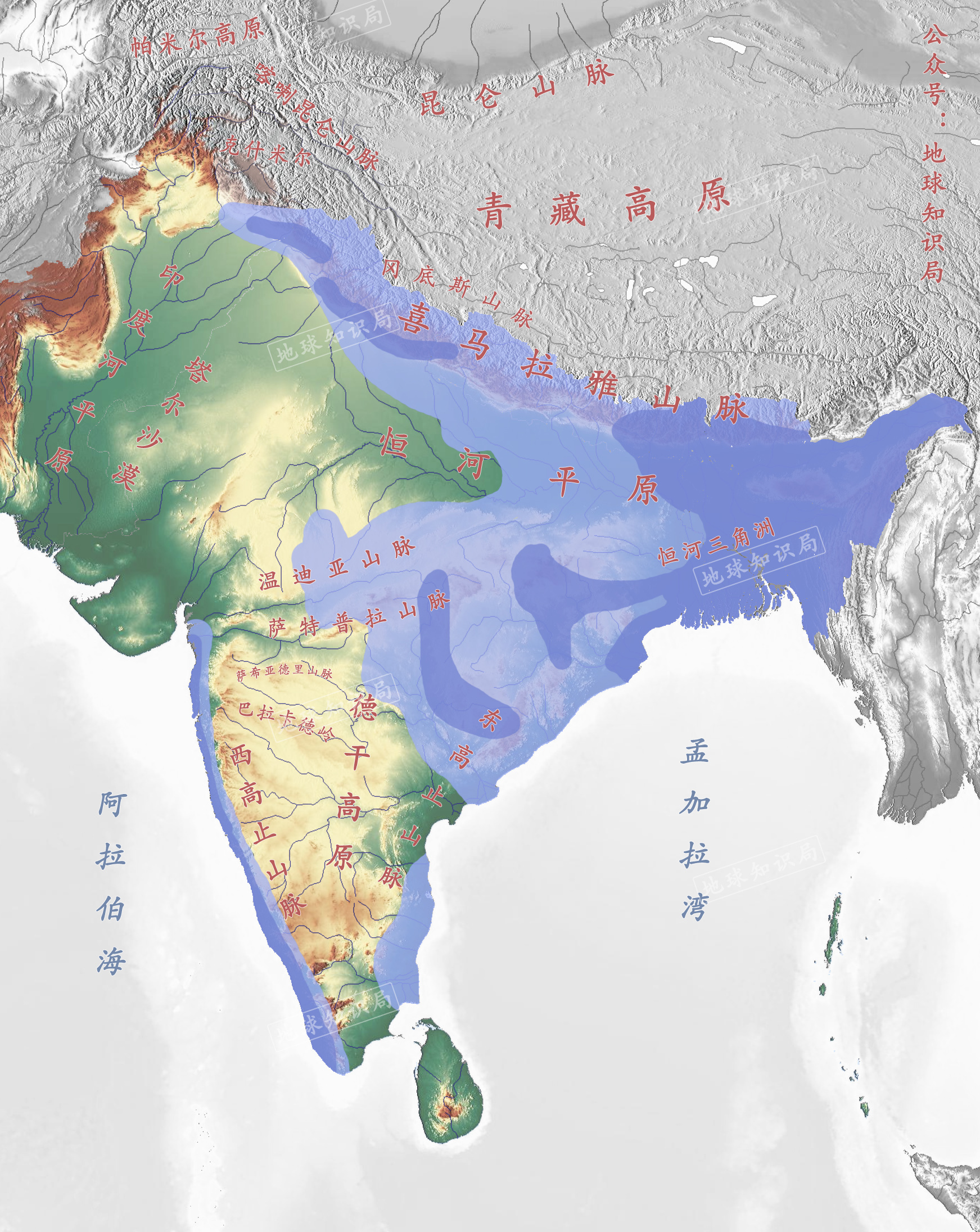 印度政区图 - 印度地图 - 地理教师网