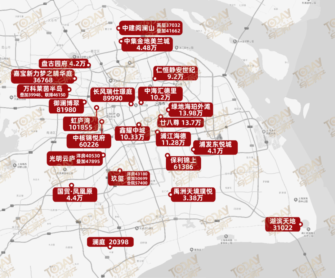 上海8月房价地图出炉