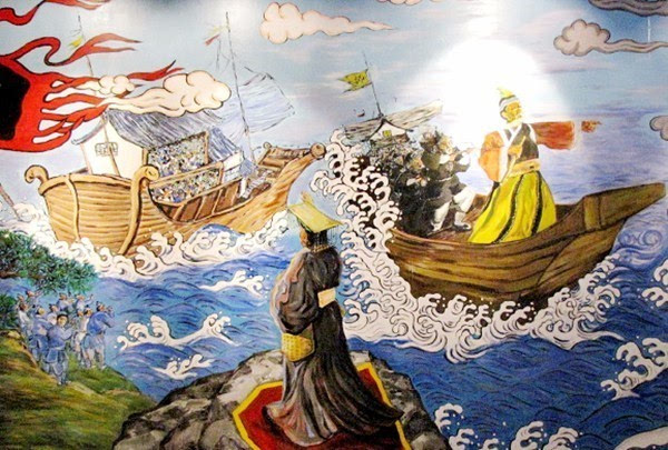 中国大陆居民经朝鲜半岛移居日本列岛,这些移民被日本称为"渡来人"