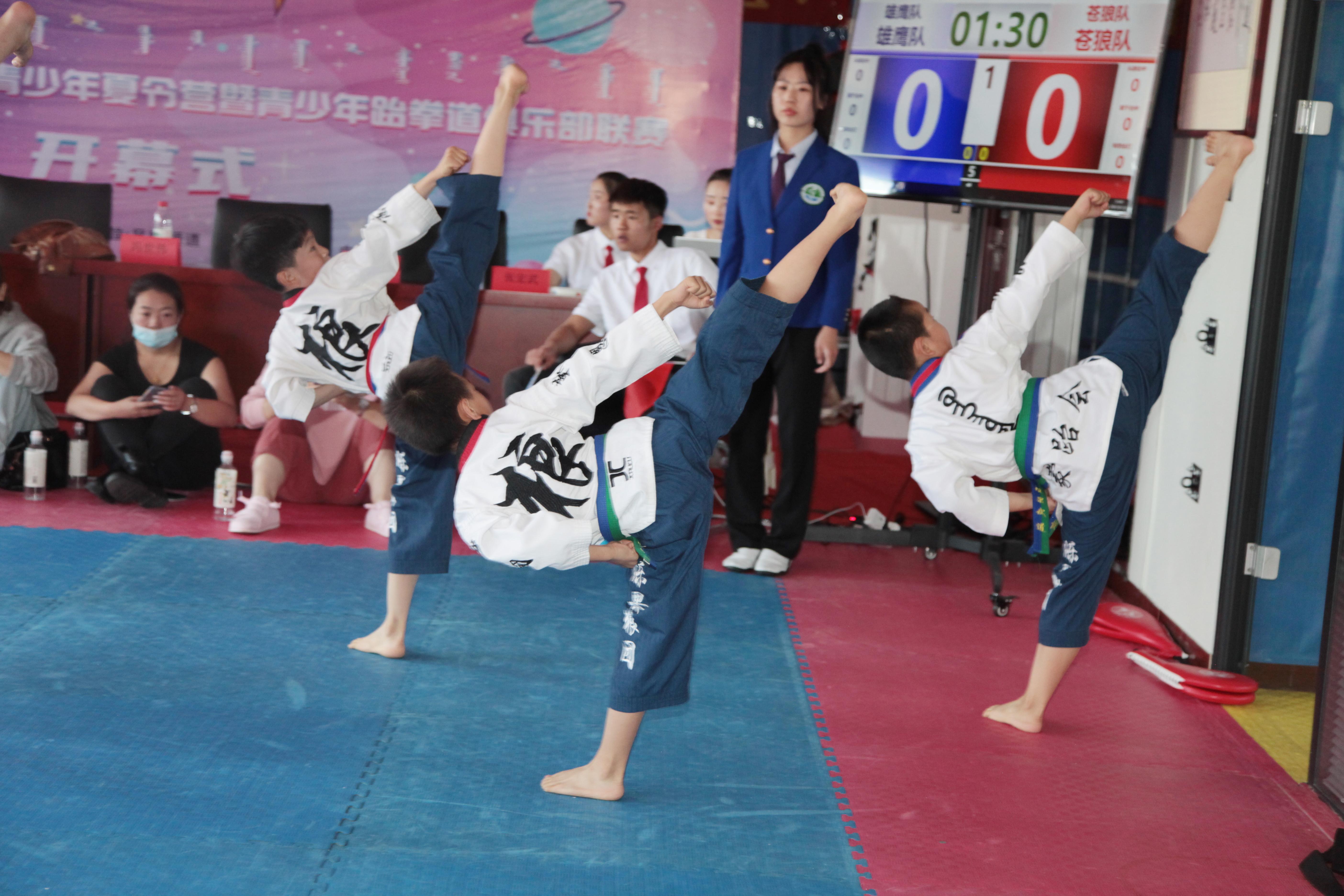 第二届内蒙古青少年体育夏令营暨跆拳道俱乐部联赛精彩开赛