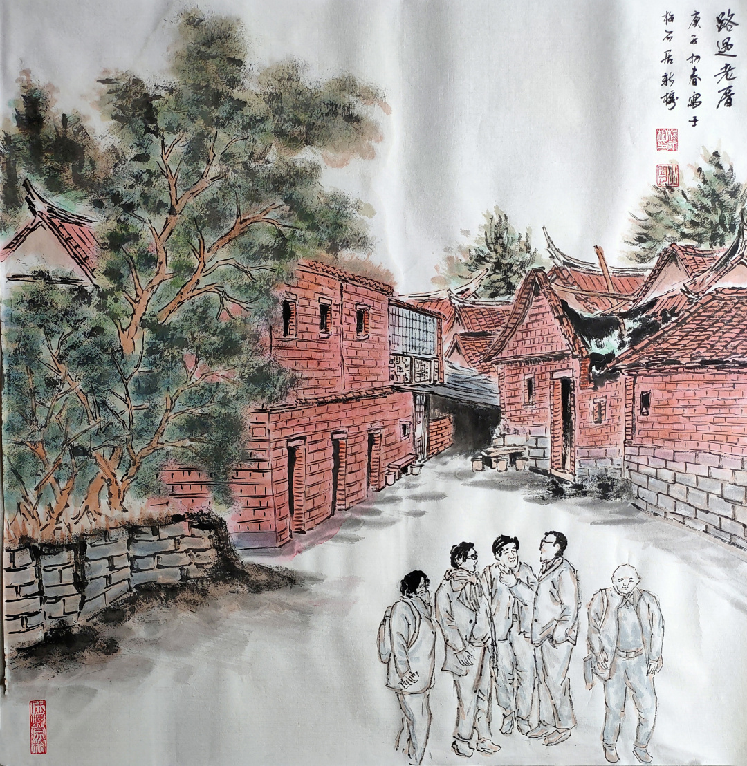 美术自小随父亲小山书画斋负责人杨金龙先生学习水墨国画基础,师从