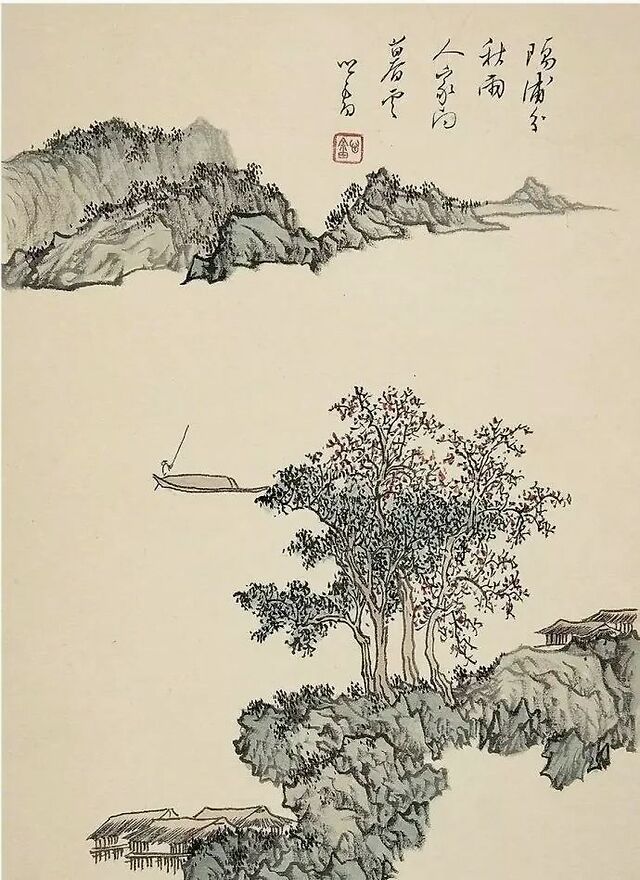 溥心畲的山水画,精美绝伦!