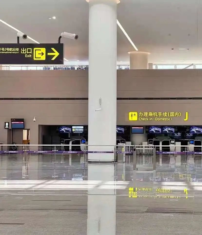 成都天府国际机场t2航站楼的旅客,可在出站前至出口附近j岛直接办理