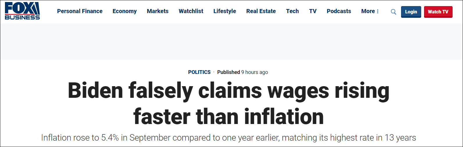 拜登称美国工资涨得比通胀快美媒反驳_凤凰网