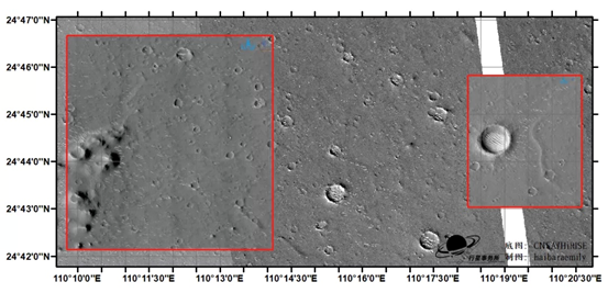 һŸ߷Ӱ񣨺vs ĿǰĻHiRISEӰ񣬿հ״ĿǰHiRISEӰ | CNSA/HiRISE/haibaraemily