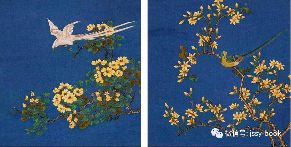 邹一桂  花鳥 邹一桂（1686～1772）四时花鸟立轴八屏设色绢本__凤凰网
