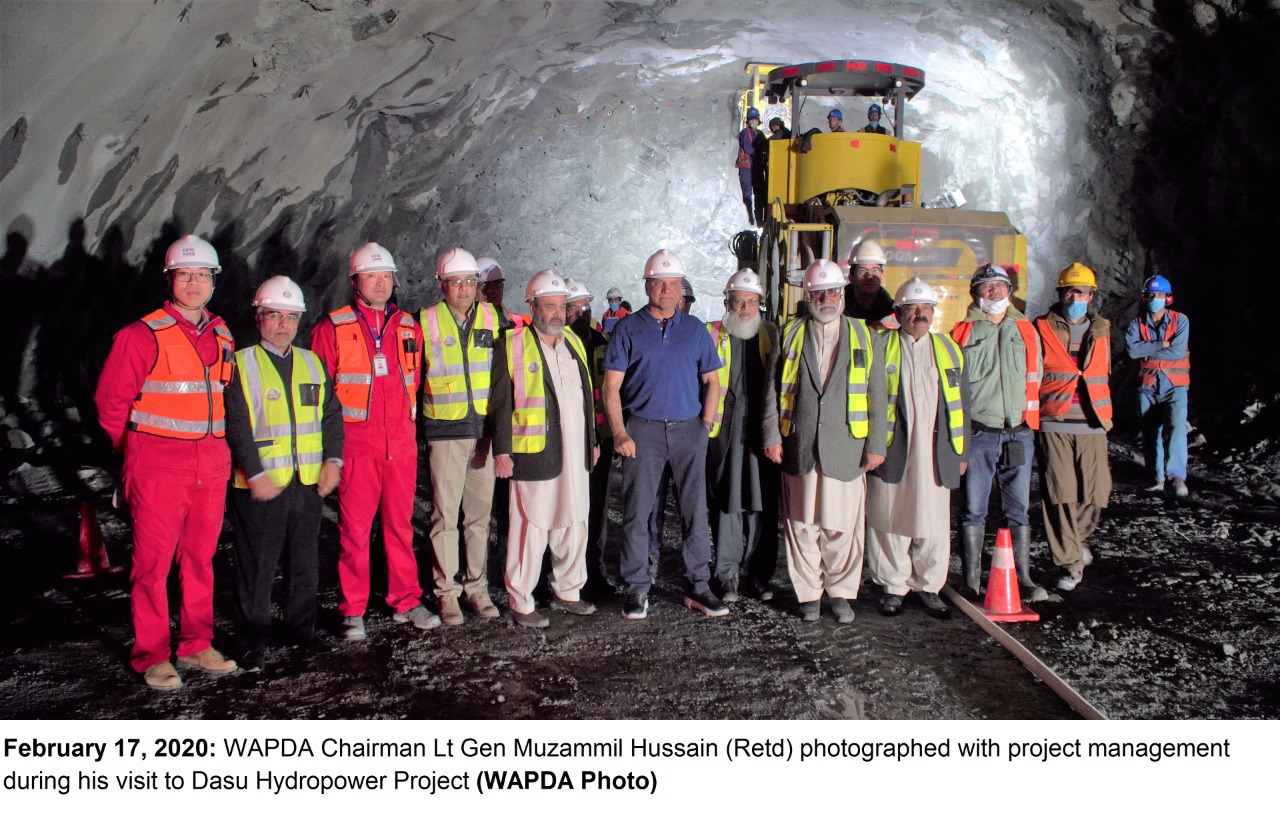 巴基斯坦水电发展局主席2020年参观达苏水电站