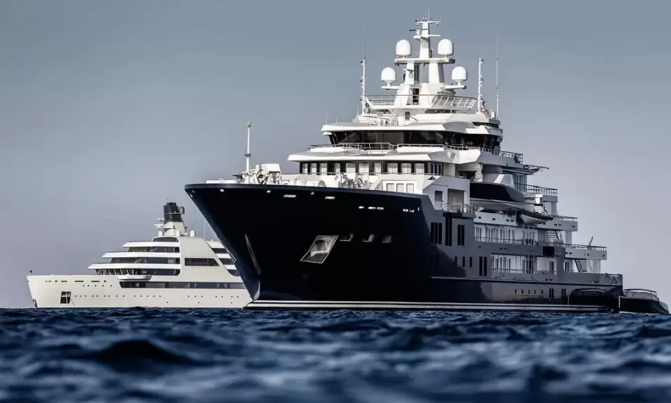 精选趣味游艇照片,156米dilbar号俯瞰真震撼