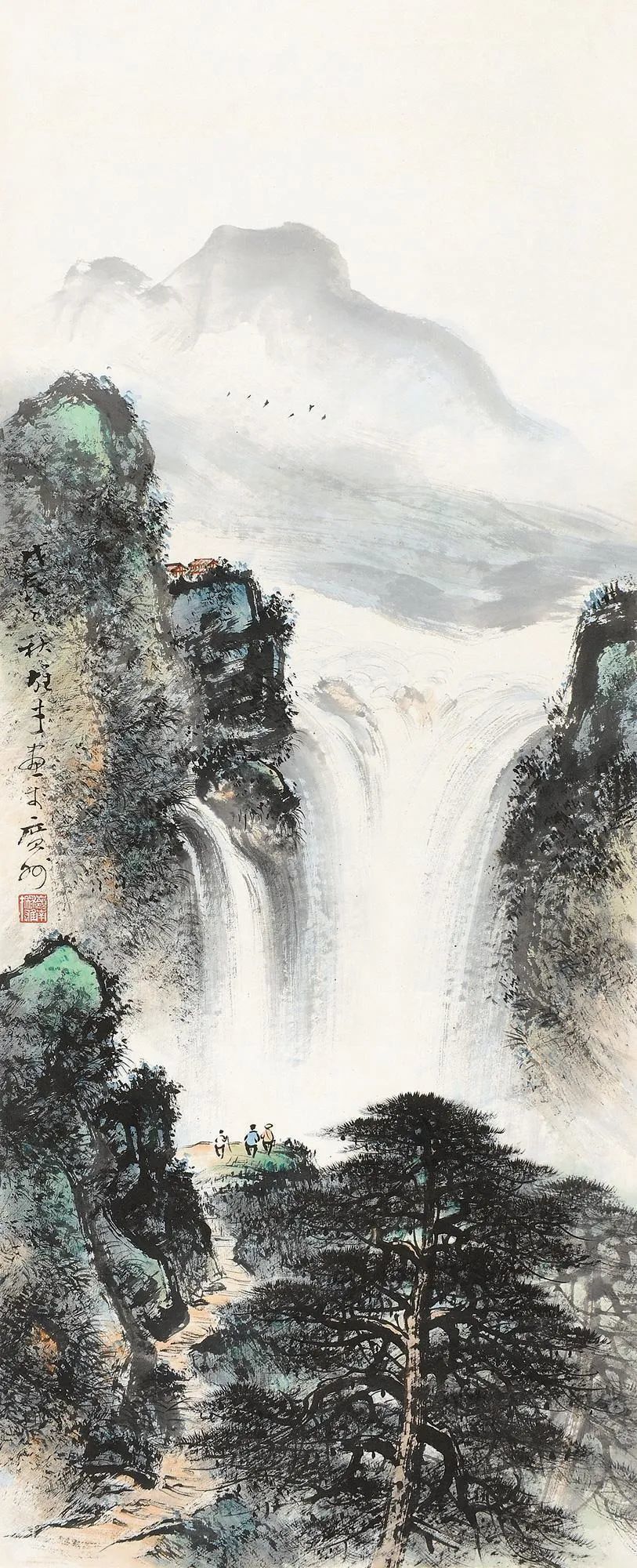 这山水画，好有气魄