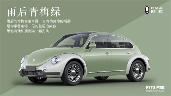 神似大众甲壳虫!欧拉朋克猫提供多达10种配色