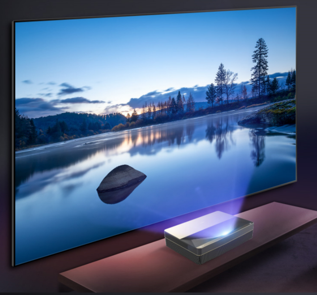 大屏真彩长虹激光电视dc90让春色走进家里