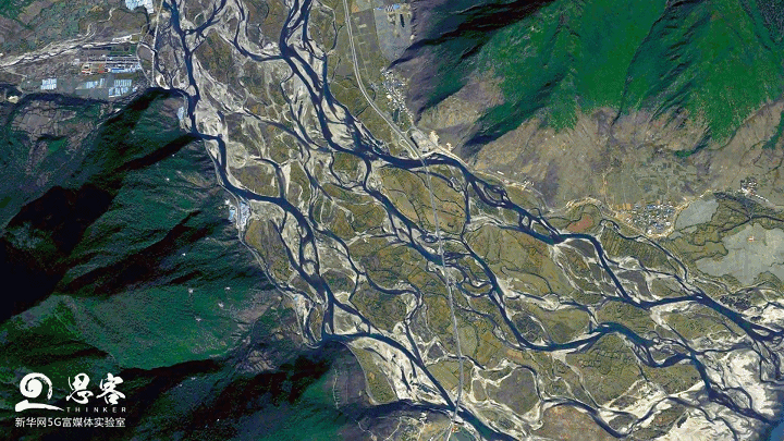 卫星影像来源:天地图