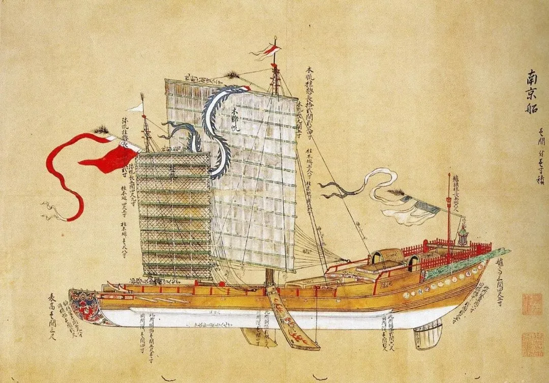 [日]《唐船图》里的南京船 | 网络