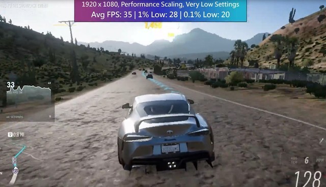 AMD核显挑战《极限竞速:地平线5》:全低画质平均35帧