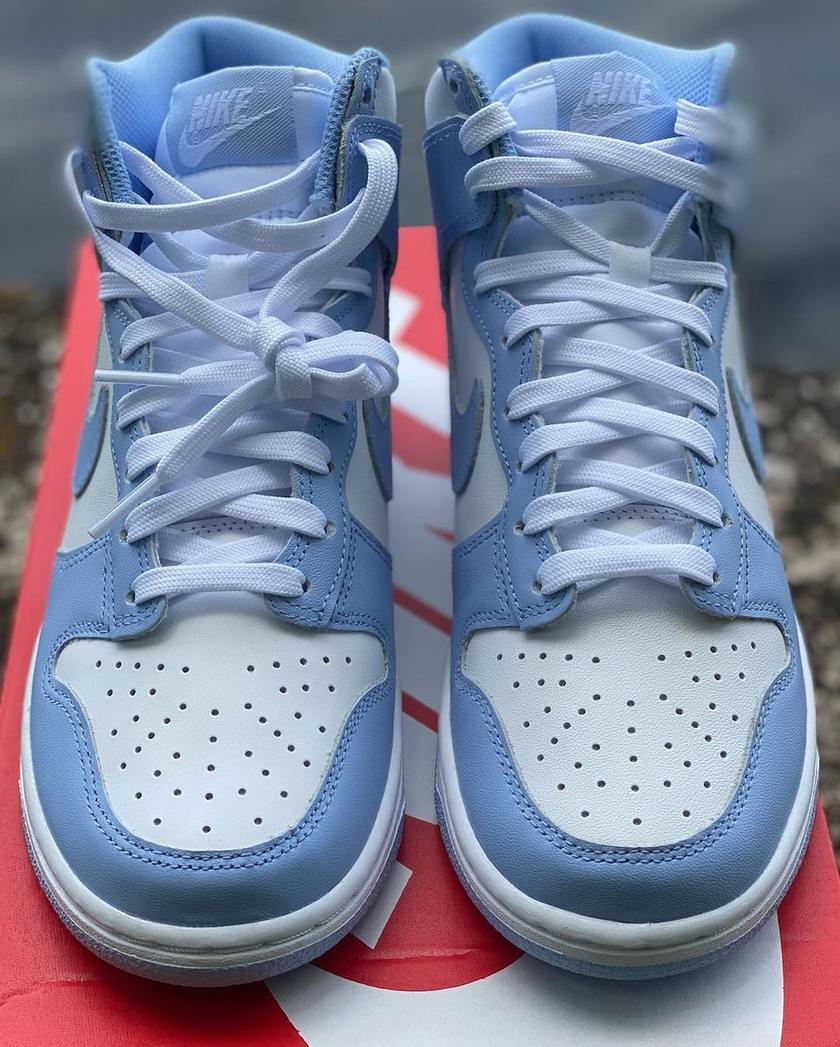 并非aj 专属配色!全新 dunk hi 北卡蓝实物曝光