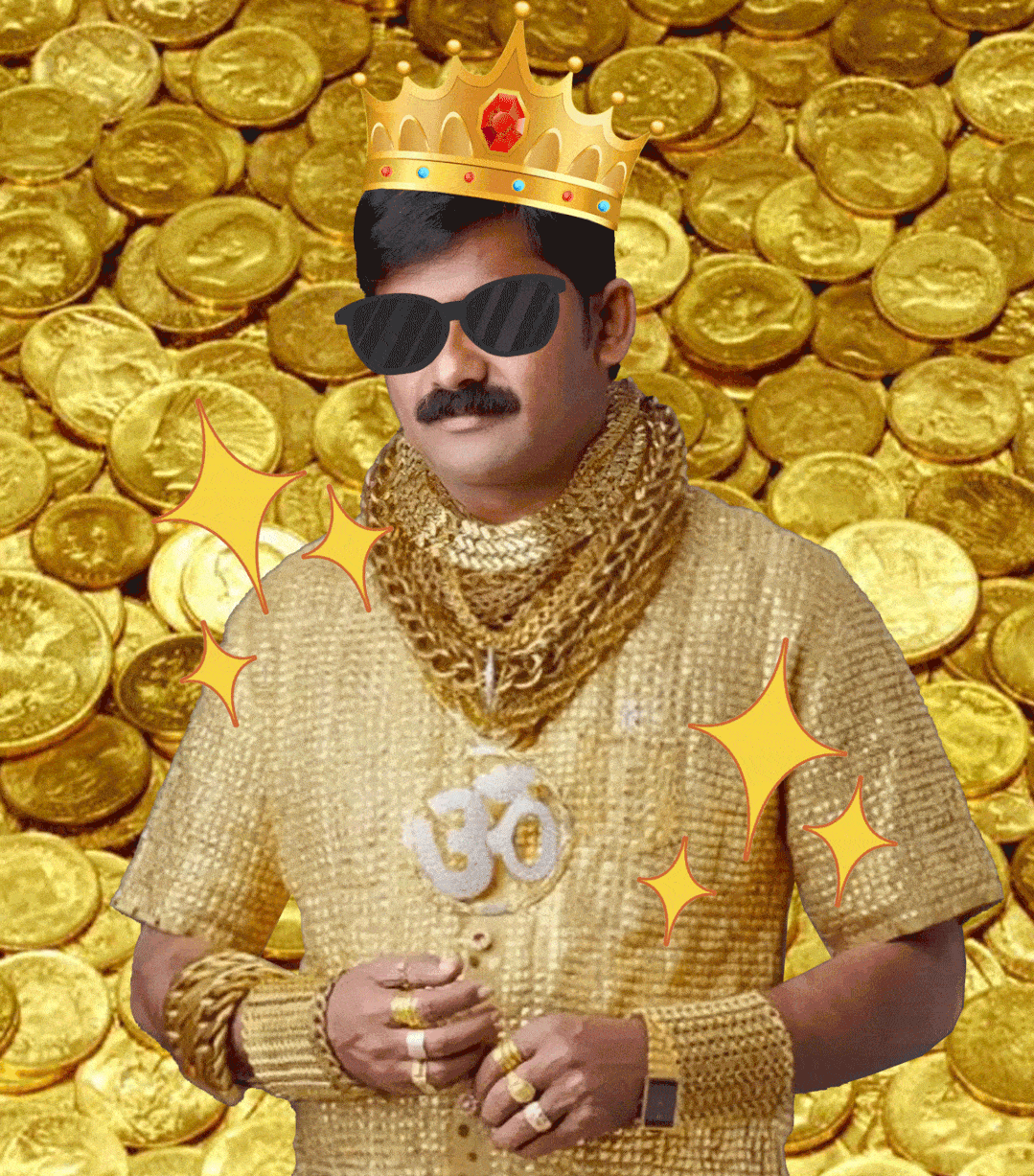 的;顶奢珠宝又大又粗,只是拿来显摆的;土豪戴珠宝都是论斤往身上堆的