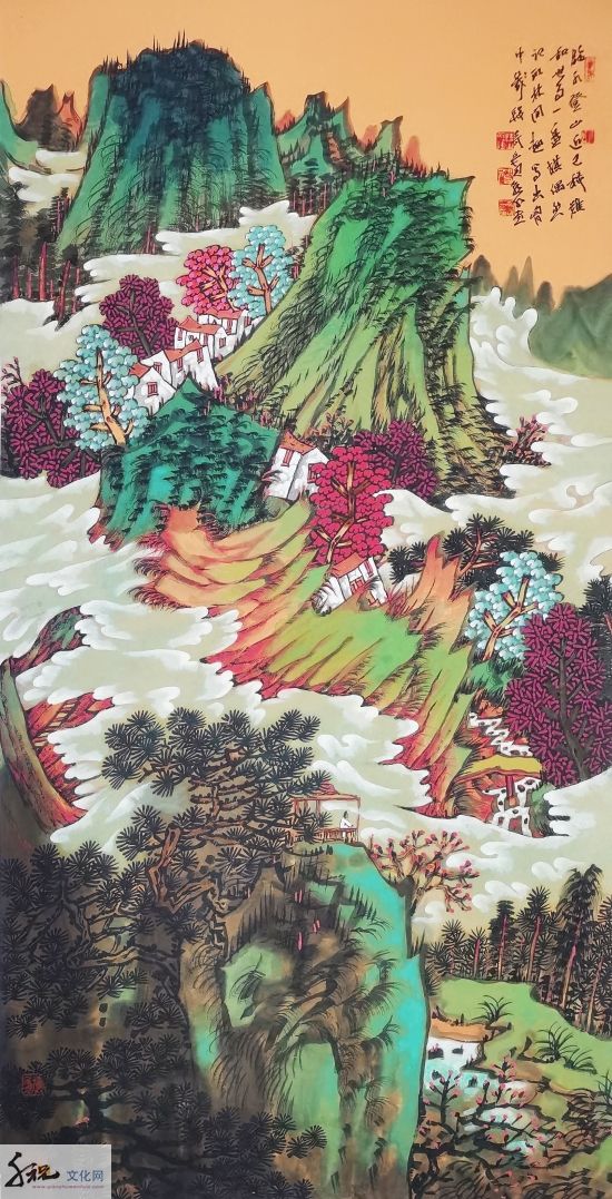 梦幻色彩,现代风神——著名画家胡朝水重彩世界艺术沙龙