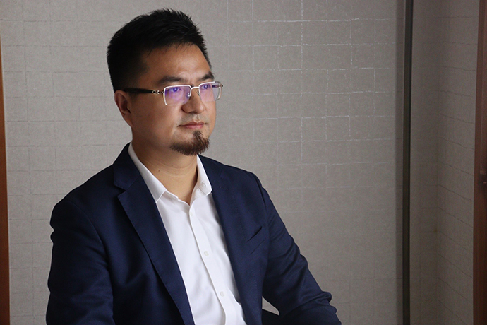 中建国际医疗产业发展有限公司总经理张毅。澎湃新闻记者 彭玉洁 摄