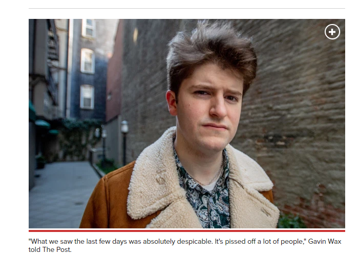 该组织的负责人瓦克斯。(图截自纽约邮报)