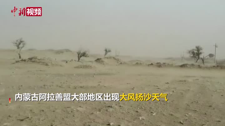 内蒙古阿拉善出现扬沙天气 最小能见度不足600米