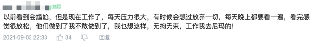 用户评论，借此类视频“发泄”