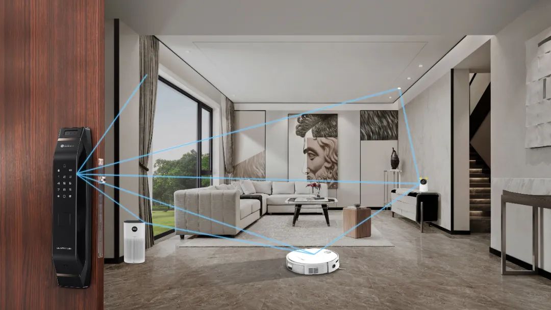 华为智选德施曼智能门锁pro亮相华为"全场景智慧生活"发布会