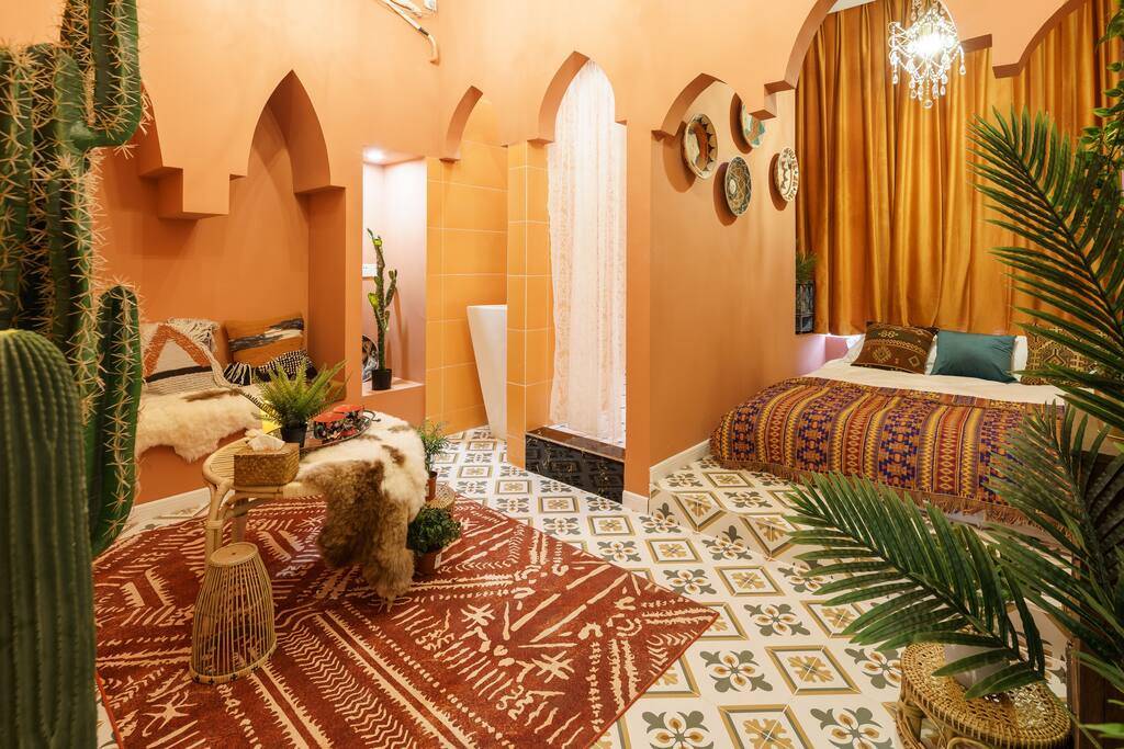 纯摩洛哥风情的民宿,假装自己在国外