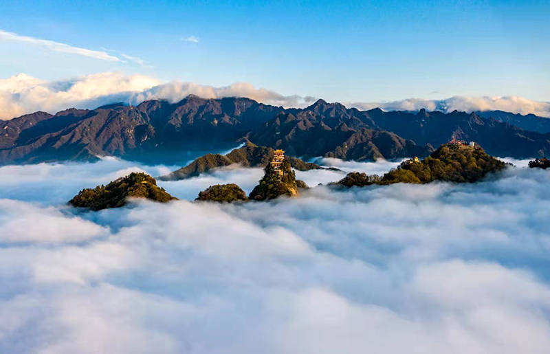 用影像和书画记录季节之美,第二届秦岭南五台摄影书画展拉开帷幕